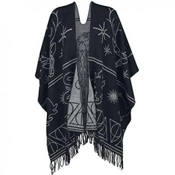 HARRY POTTER Forbidden Forest - Phoenix Mujer Cárdigan negro/gris one size, 100% poliacrílico, Regular