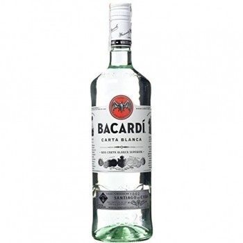 Bacardi Carta Blanca Superior Ron, 1 Litro, 37.5%