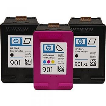 Multipack Cartuchos Hp 901Xl Negro - Nº901 Tricolor - Compatible Según Especificaciones