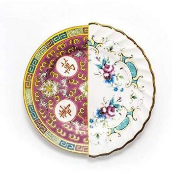 Plato de fruta de porcelana Ø 20 cm H.1,6 Hybrid-Eudossia