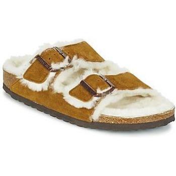 Birkenstock Arizona Shearling Mink Sandals