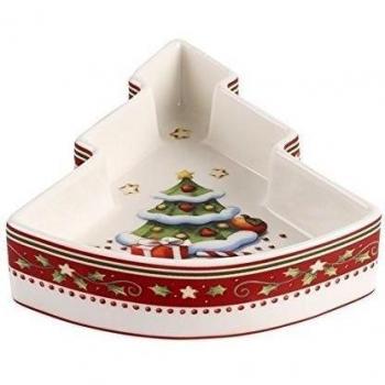 Villeroy Boch Winter Bakery & Decoration Bol, diseño de árbol de navidad porcelana, rojo, 13 x 11 x 3 cm