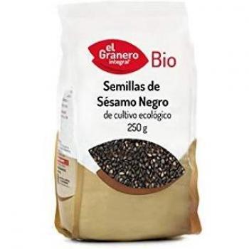 Semillas Orgánicas de Sésamo Negro, 250 gr