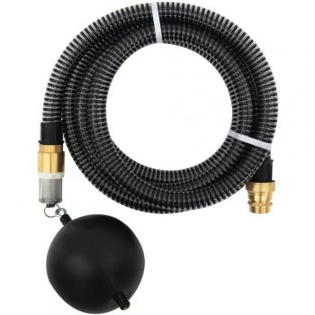 Manguera de succión PVC negro 29 mm con conectores de latón, 10 m