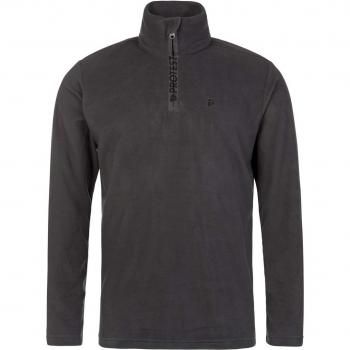 Protest Fleeces perfecty 1/4 Zip Polar – Black, Invierno, Hombre, Color 897, tamaño Extra-Large