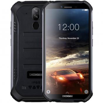DOOGEE S40 4G Moviles Libres Antigolpes IP68/IP69K Impermeable 4650mAh 5.5'', Android 9.0 Telefono Movil Todoterreno, 2GB+16GB Dual SIM Cámara 8MP+5MP, NFC Huella Dactilar Desbloqueo Facial - Negro