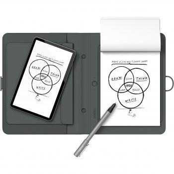 Wacom Bamboo Spark - Cuaderno Digital Inteligente con Funda para Tablet, Color Gris
