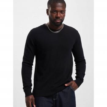 Suéter de punto negro Jack & Jones Emil con cuello en V para hombre