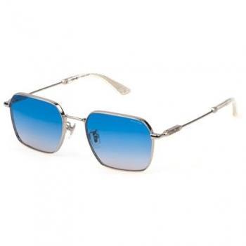 Police Blue Gradient Smoke Sunglasses - Unisex, 55 MM Size