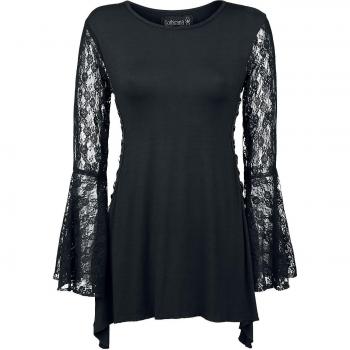 Gothicana by EMP Bat Country Manga Larga Mujer Negro XXL