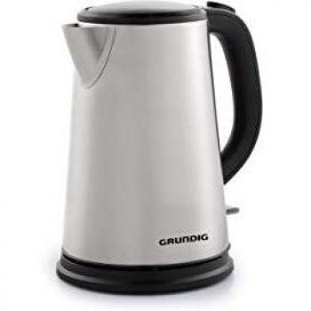 Grundig WK 5620 - Hervidor de agua eléctrico de 1,7 litros con potencia de 2200 W en color negro y acero inoxidable