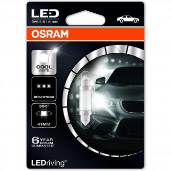 Osram 6499CW LED Retrofits Premium Lámpara para el Interior del Vehículo, Ahorro de hasta un 80% de Energía, 12V, Casquillo SV8.5-8, Embalaje Estuche Individual