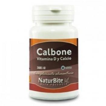 NaturBite Calbone Calcio + Vitamina D3 y K1 60 Comprimidos