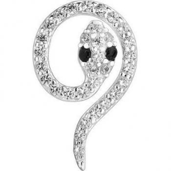 Piercing Serpent de Plata de Ley 925 con Detalles en Rodio