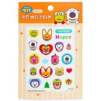 April Korea Pororo Body Sticker - 1pc Fun Character Design