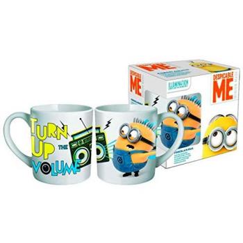 Taza Minions Turn Up Volume ceramica