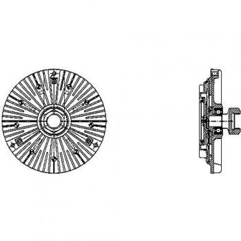 Embrague Viscoelástico para Ventilador de Radiador MAHLE ORIGINAL CFC 70 000P para BMW Serie 3, 5 y 7