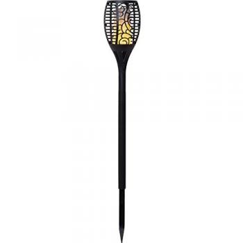 Lámpara LED Solar Flame, efecto fuego, 54 cm, tres opciones de uso, IP44 con sensor de crepúsculo