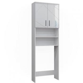 Mueble para Lavadora Irma, Blanco Brillante, 64 x 190.5 cm
