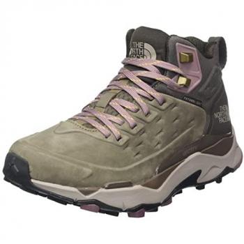Botas de media caña de cuero The North Face Vectiv Exploris FutureLight para mujer, color marrón, talla 37