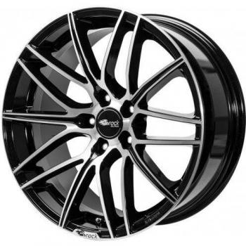 Llanta de Aluminio Brock B34 Negra Brillante Totalmente Pulida 8.5Jx19 5x108 ET45