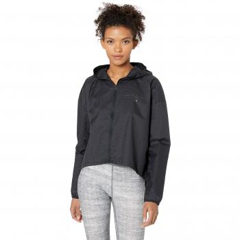 Under Armour Hybrid Woven FZ Parte Superior del Calentamiento, Mujer, Negro, LG