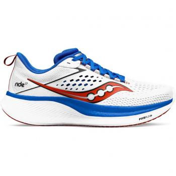 Saucony Ride 17 Neutral Running Shoe Men - White - Size: 11