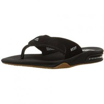Reef Fanning Unisex Black Sandals with Bottle Opener