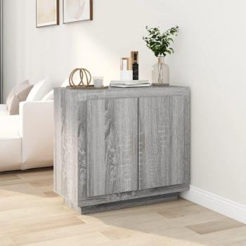 Aparador Sonoma 80x40x75 cm madera contrachapada gris
