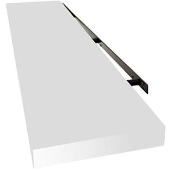 Inalsa Estante Color Blanco 120 CM, Sistema DE FIJACION Invisible, Madera, 120 x 23.5 x 3.8 cm