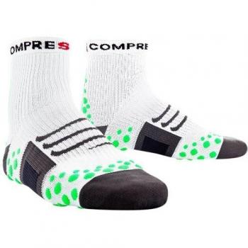 Compressport Calcetines Bike Blanco/Verde EU 37-39