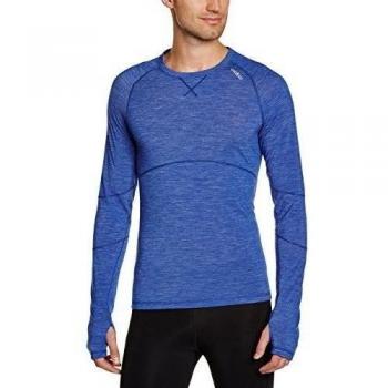 Odlo Revolution Tw Warm - Top interior térmico para hombre, color azul, talla XL