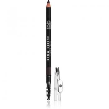 MUA Makeup Academy Brow Define Long-Lasting Eyebrow Pencil with Brush, Shade Dark Brown, 1.2 g