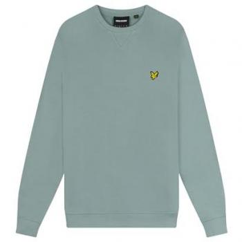 Lyle & Scott Men's Brand Logo Slate Blue Crew Neck Sweatshirt - Size Large