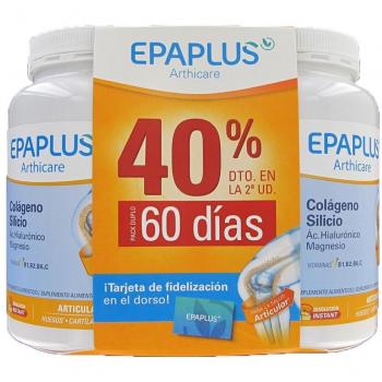 Epaplus Arthicare Colágeno + Ácido Hialurónico + Magnesio + Silicio Sabor Limón Duplo Pack 2x334g