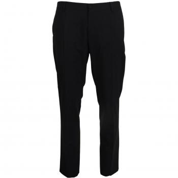Gray Wool Stretch Dress Formal Slim Fit Pant - IT58 | XXL, Dolce & Gabbana Chinos, Male, Gray, Size: 4XL Logo Detail Dress Pants Trousers