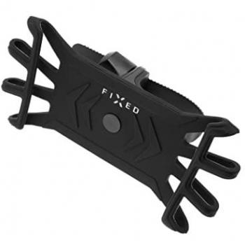 Soporte para Smartphone de Bicicleta FIXED Bikee, Silicona, 360°, Compatible con Pantallas de 4.0 a 6.5'', Negro