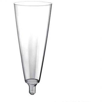 Nv-Corporacion - Flauta Maxi en Plastico Pack de 20 - Talla : 160cc - Hasta 100cc - Color : Transparente