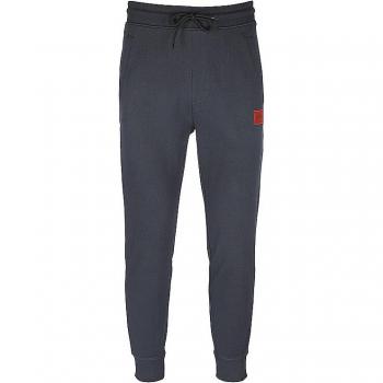 HUGO Doak212 Pantalones de Chándal para Hombre, Marino con Parche de Logo Rojo, Algodón