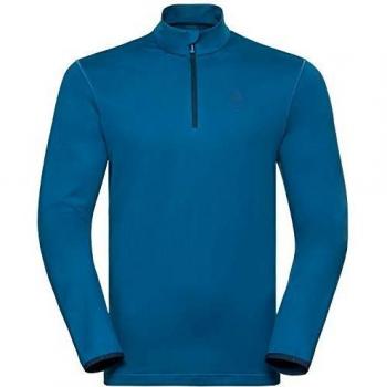 Odlo Alagna Midlayer - Sudadera con Cremallera para Hombre, Hombre, Sudadera y Sudadera, 541852, Azul Mykonos, Small