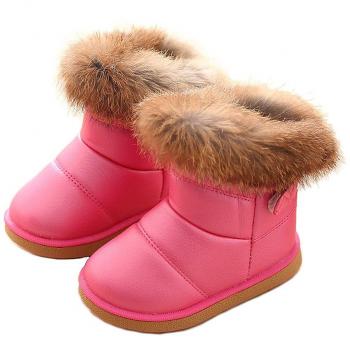 KVbaby Botas de Nieve para Niños Invierno Botines Calentar Botas De Nieve Ante Anti-Deslizante Zapatos Botas de Trabajo