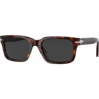 Persol PO3272S Polarized Sunglasses, Color 24/48, Unisex, Square Frame, Tortoiseshell, Size 55
