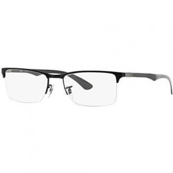 Ray-Ban 0Rx8413 Monturas de gafas, Matte Black, 52 para Hombre