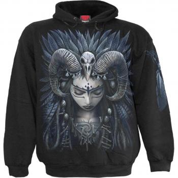 Spiral Raven Queen Sudadera con Capucha Negro L