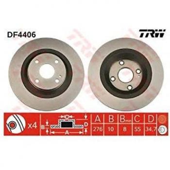 TRW Automotive AfterMarket DF4406 Brake Disc