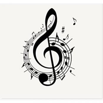 MUSIC NOTE TREBLE LUNCH NAPKIN by Partypro