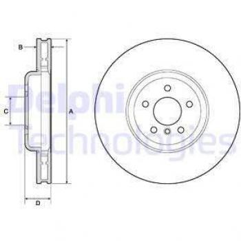Disco de freno DELPHI BG9160C