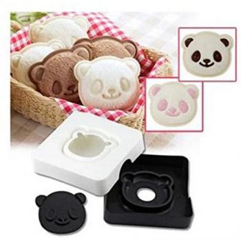 Molde cortador de sándwich Nalmatoionme con forma de panda