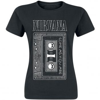 Nirvana As You Are Tape Women's T-Shirt - Black - Sizes S to XL - 100% Cotton