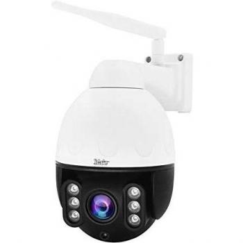 Camara ip wifi ptz de 5mp para exteriores camara domo de alta velocidad mini hd zoom optico 4x vesion nocturna ir audio bidireccional ip66 compatible con tarjeta sd max 128g z